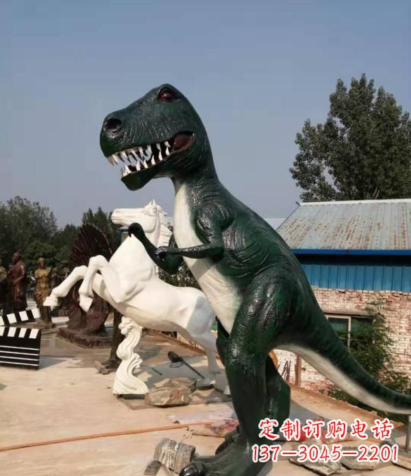 广州玻璃钢仿真恐龙雕塑