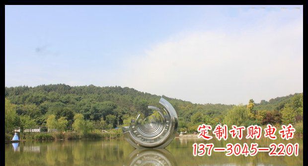 广州不锈钢圆环景观雕塑