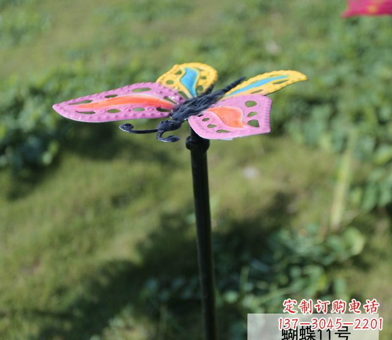广州个性化不锈钢彩色蝴蝶雕塑