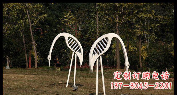 广州精美不锈钢仙鹤雕塑