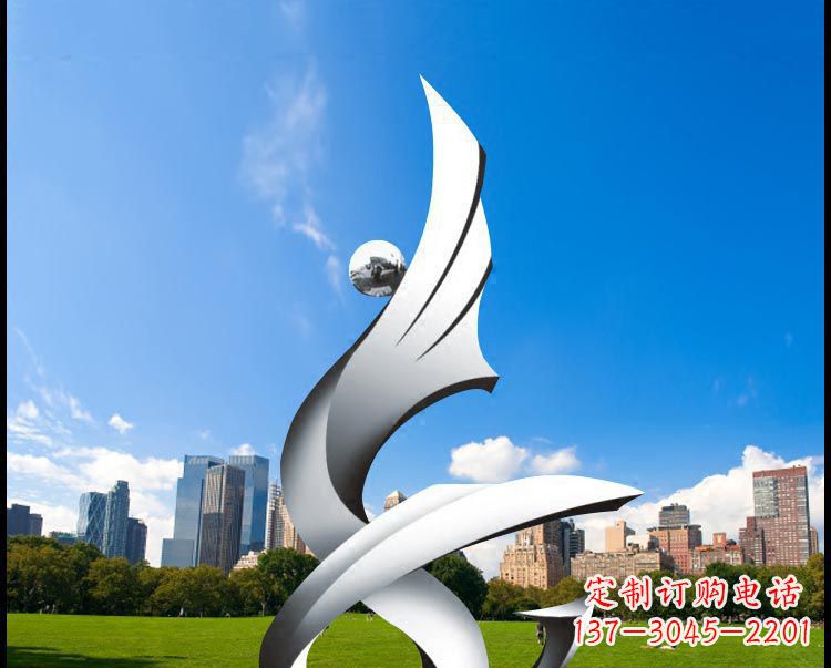 广州优雅贵族不锈钢凤凰雕塑
