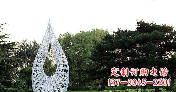 广州精美水滴不锈钢雕塑