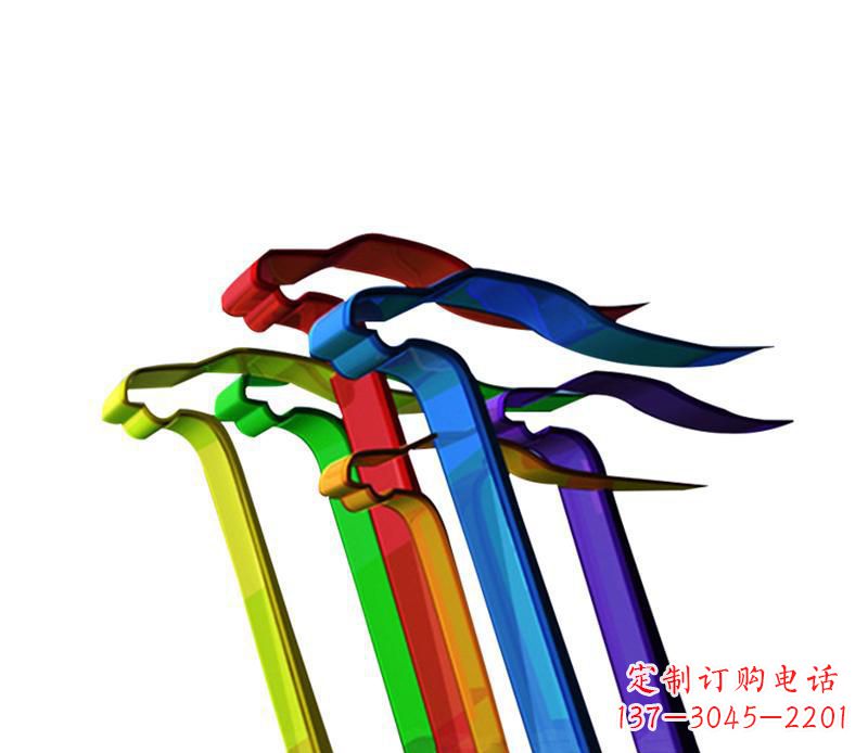 广州公园不锈钢飞翔飘带景观雕塑