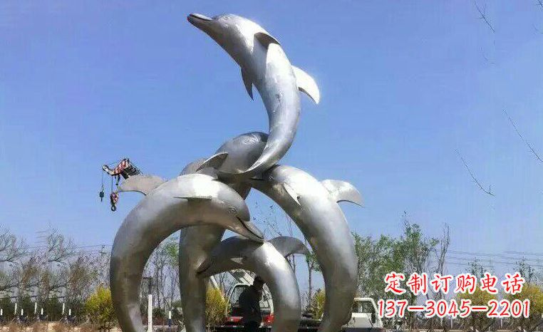 广州品质精美的不锈钢海豚雕塑