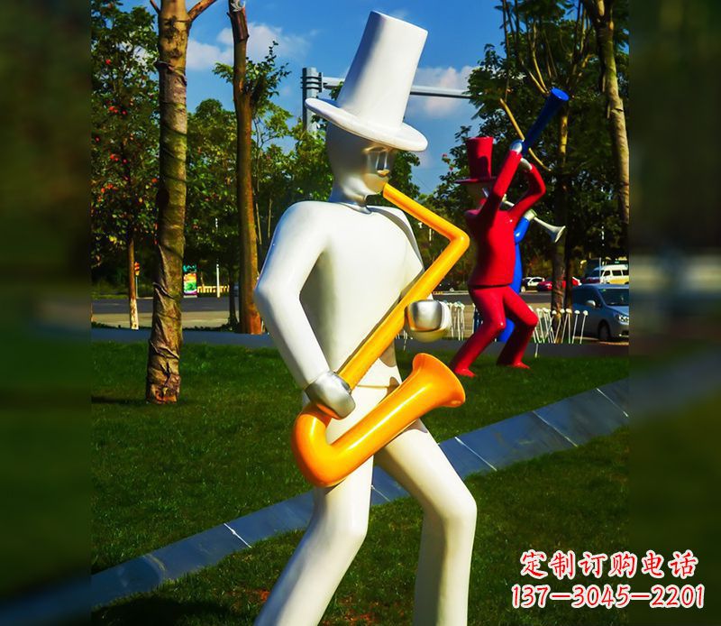 广州精美的萨克斯不锈钢雕塑