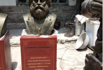 广州欣赏历史，珍藏马克思头像雕塑