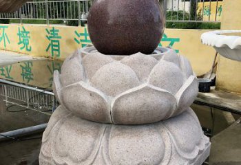 广州金色彩绘风水球雕塑