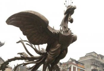 广州凤凰飞翔铜雕