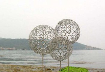 广州 迷人的不锈钢蒲公英雕塑