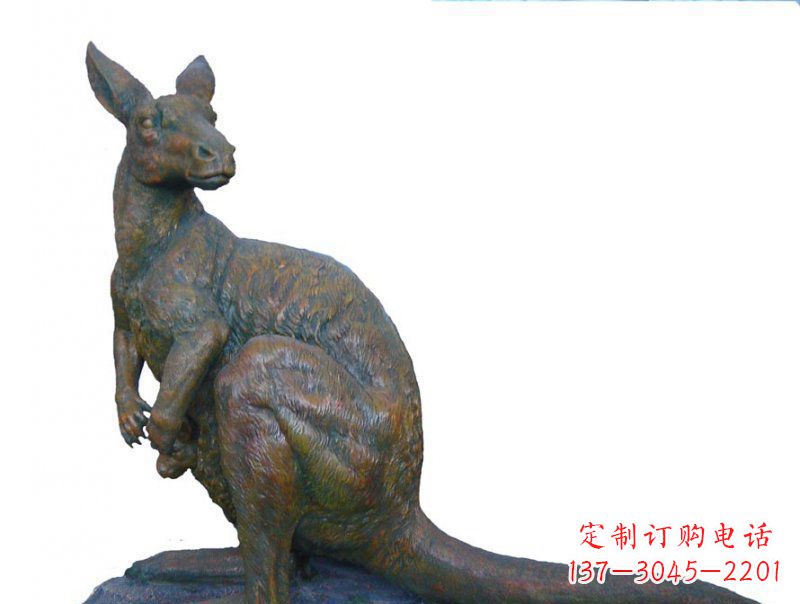 广州精致工艺铜袋鼠雕塑