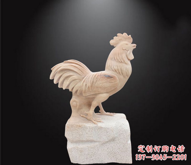 广州公园动物公鸡石雕
