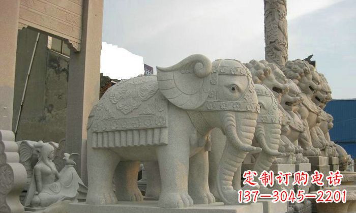 广州产品名称优雅雕塑大象招财雕塑