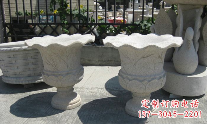 广州大理石花盆雕塑