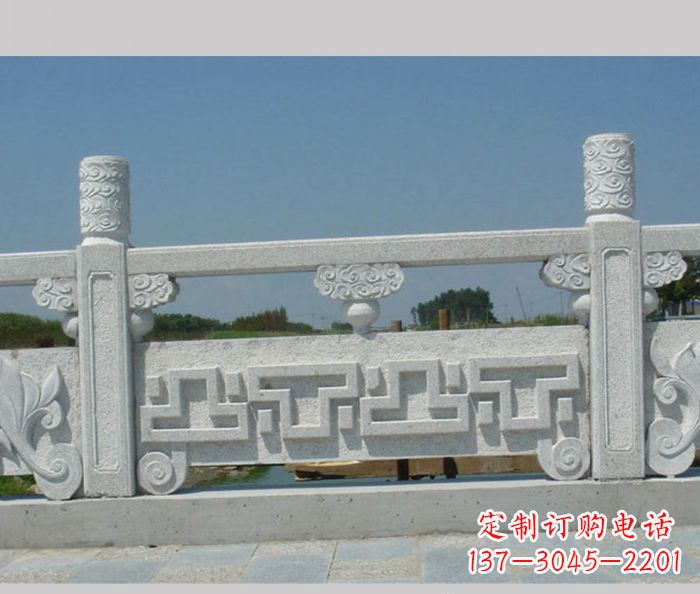 广州公园景观大理石栏板雕塑