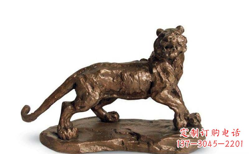 广州公园老虎动物铜雕