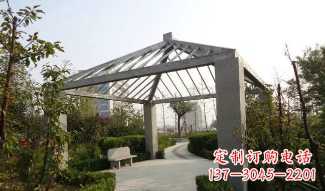 广州公园凉亭不锈钢雕塑