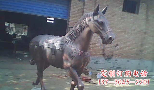 广州公园马动物铜雕 (4)