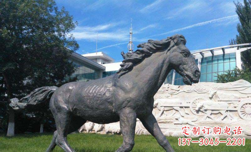 广州公园马动物铜雕 (5)