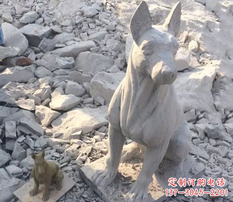 广州精美工艺十二生肖狗石雕