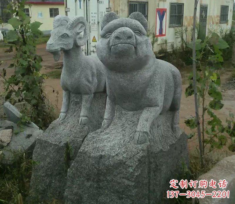 广州优质动物猪石雕