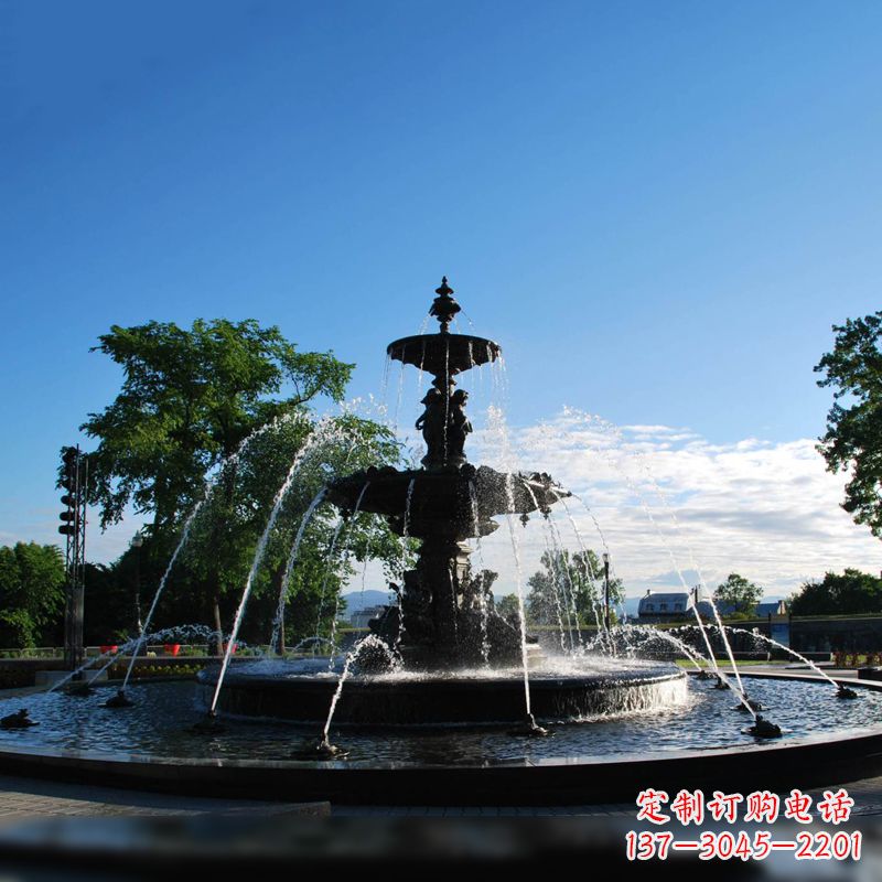 广州精美喷泉雕塑,点缀公园美景