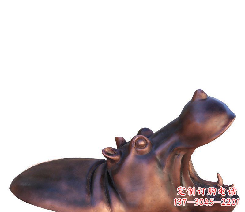广州产品名称铜质河马雕塑