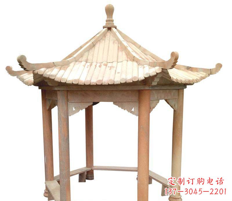 广州精美六角凉亭雕塑