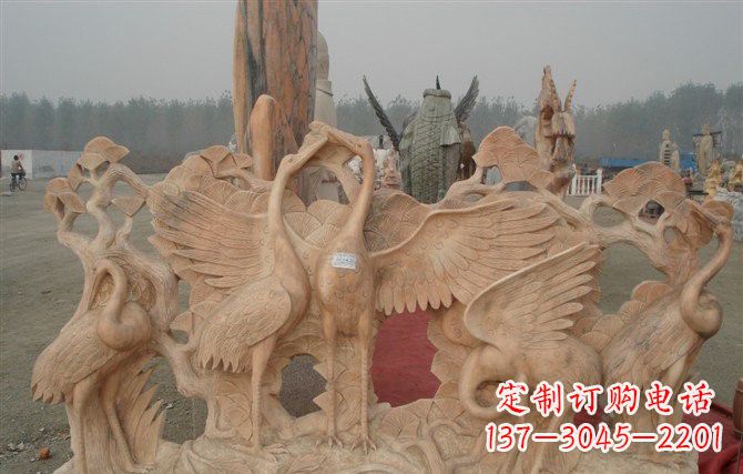 广州精美仙鹤雕塑