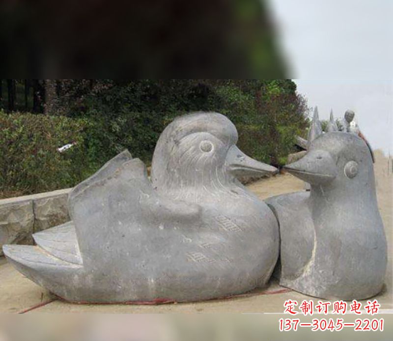 广州中领雕塑传统鸳鸯石雕