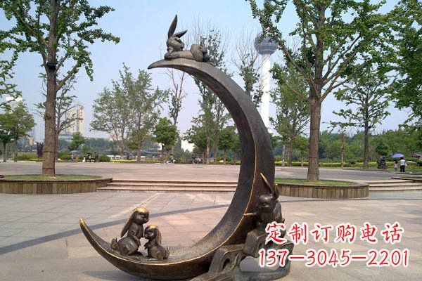 广州典雅月亮铜雕
