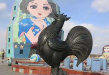 广州艺术精美的公鸡雕塑