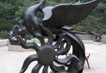 广州天四灵朱雀神鸟雕塑——象征希望的贵族精神
