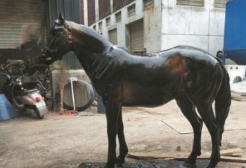 广州玻璃钢仿铜雕塑：栩栩如生的飞奔骏马