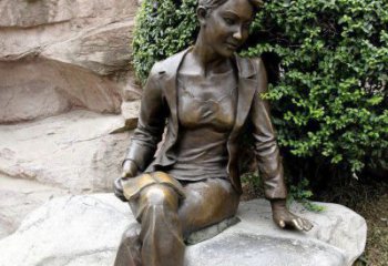 广州中领雕塑精美 静谧 的女人铜雕