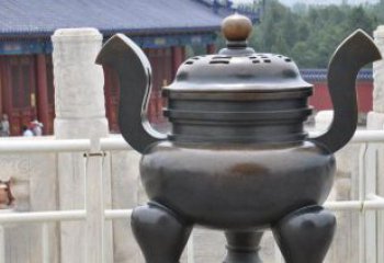 广州高雅香炉铜雕，景观雕塑装置
