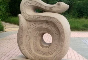广州砂岩动物蛇雕塑