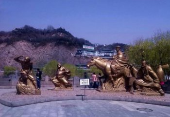 广州精美铜雕唐僧师徒小品