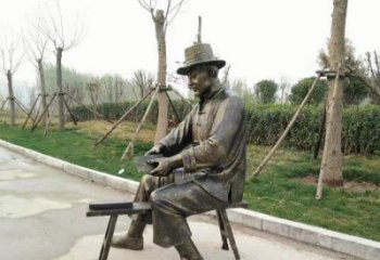 广州铜雕老人雕塑