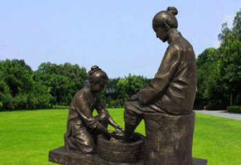 广州浓浓爱意的母爱，定制青铜铸造的母亲雕塑