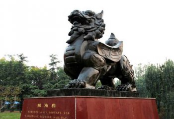 广州独角兽雕塑，释放公正之美
