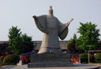 广州古代名人曹操石雕