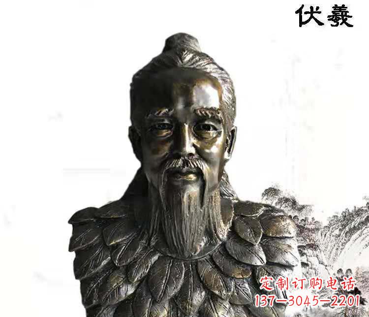 广州经典古神伏羲雕像,文化艺术绽放光芒