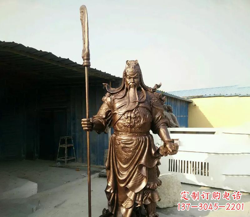 广州关公人物铜雕
