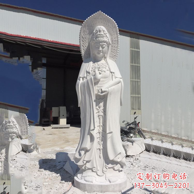 广州观音大理石雕塑,让你的家居更具仪式感