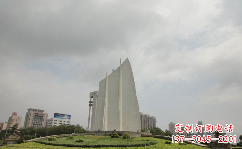 广州中领雕塑:让你的空间更英伦风——不锈钢抽象船帆雕塑