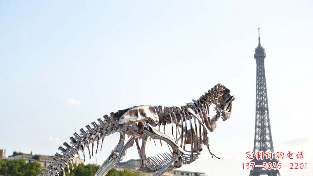 广州精美不锈钢恐龙雕塑