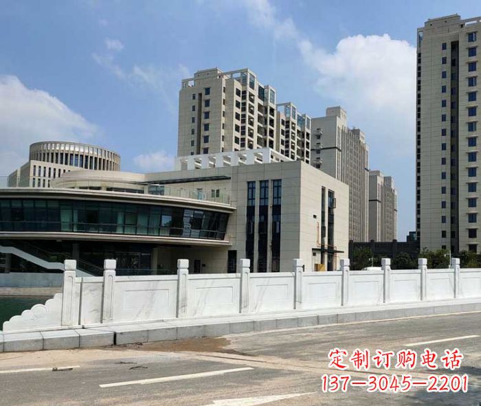 广州享受精美的广场景观大理石栏板雕塑