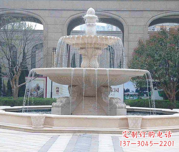 广州广场景观大型喷泉石雕