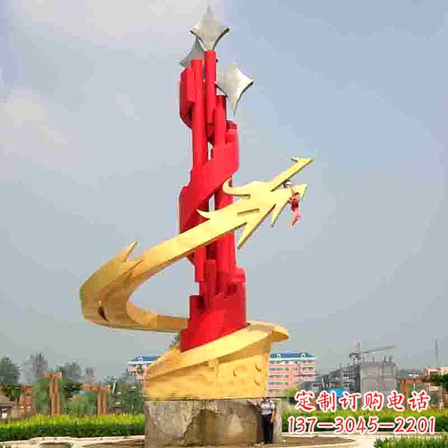 广州中领雕塑出品的活力龙形不锈钢雕塑