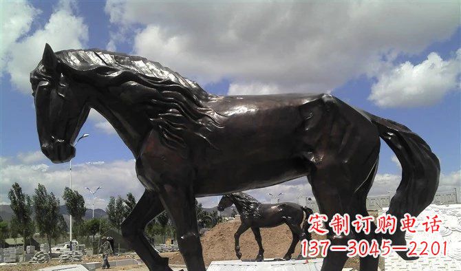广州广场马动物铜雕 (3)